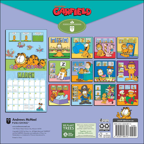 GARFIELD 2026 WALL CALENDAR